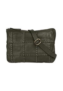 Сумка через плечо, натуральная кожа, производство Италия Samantha Look, зеленый