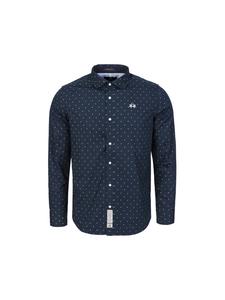 Рубашка с длинными рукавами MBC016 темно-синего цвета La Martina