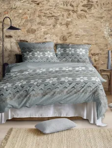 GmbH & Co. KG Комплект постельного белья из тонкой фланели Panda 8621 Цвет нефрит Размер 155x220+80x80 Irisette