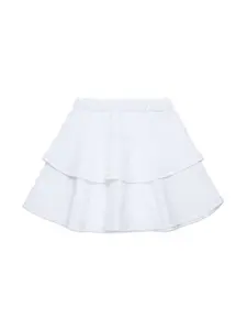 Хлопковая юбка Marni Kids, белый