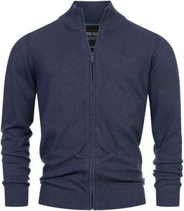 Вязаный кардиган INDICODE, темно-синий