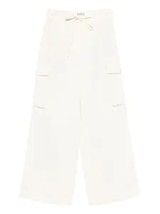 Карго-брюки с поясом на шнурке Róhe, белый