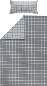 Двустороннее постельное белье серое 1x 155x200 см + 1x 40x80 см Erwin Müller