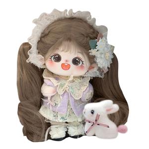 Хлопковая кукла со скелетом каштановый айрис садовые куклы плюшевая кукла высота 20 см длина 220 мм COTTON PLANET