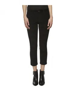 Расклешенные бархатные брюки Dsquared2, черный