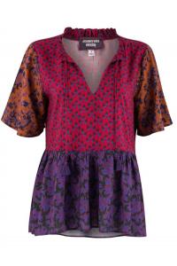 Блуза Pauline Ruffle в цвете Multi Johnny Was