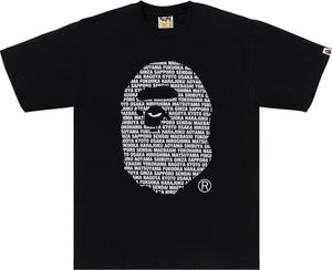 Футболка BAPE Japan Ape Head 'Black', черный