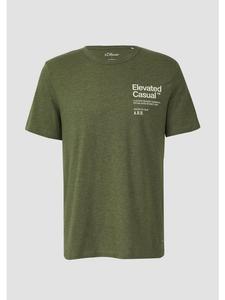 s.Oliver Футболка цвета 79D2_оливково-зеленый