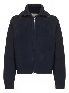 Кардиган из мериносовой шерсти Studio Nicholson, синий