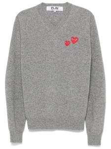 Свитер с нашивкой Comme Des Garçons Play, серый