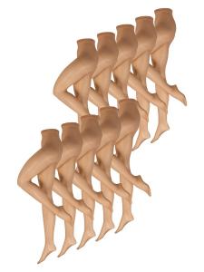 Тонкие колготки Nur Die  Seidenfein 15 DEN, коричневый