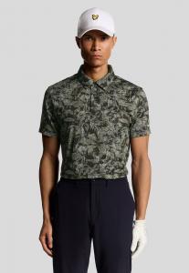 Поло Lyle & Scott DIGITAL FLORAL , Jet Black/Black