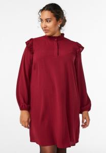 Платье Zizzi MIT RÜSCHEN UND GLITZER, Cabernet W. Gold/Bordeaux
