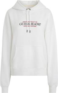 GUESS Оверсайз худи American Tradition, Pure White