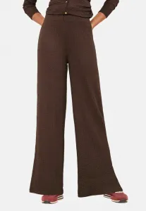 Широкие мятые брюки укороченного кроя Lipsy, Chocolate Brown