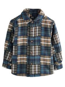 Рубашка на пуговицах классического кроя Next, синий