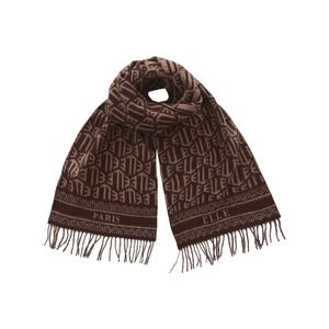Шарф из овечьей шерсти вязаный женский ELLE, caramel mocha