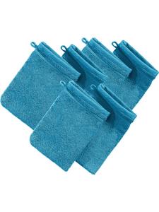 Erwin Müller Махровые рукавицы для мытья посуды, набор из 6 штук, Heidelberg, бирюзового цвета