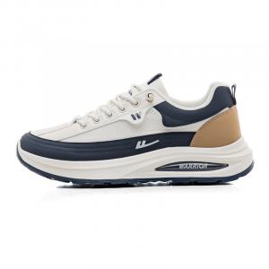 WARRIOR Кроссовки для бега с низким верхом, увеличивающие рост, с противоскользящей подошвой, мужские, бежево-синего и хаки цвета