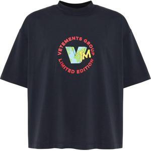 Облегающая укороченная футболка World Vetements, синий