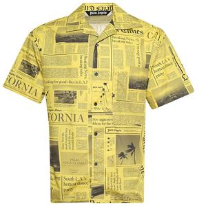 Рубашка Palm Angels x La Times News, желто-черные