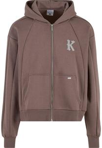 Толстовка с капюшоном на молнии Karl Kani Zip-Up Hoodie, коричневый