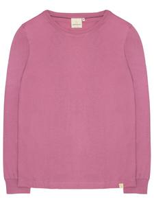 Пижамная рубашка greenjama Langarm-Shirt mit Woll-Anteil und Bündchen, Berry