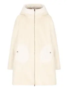 Флисовая куртка с капюшоном Herno Kids, нейтральный