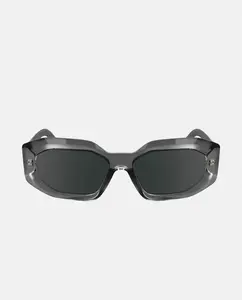 Женские прямоугольные солнцезащитные очки в инжекционном исполнении Karl Lagerfeld, серый