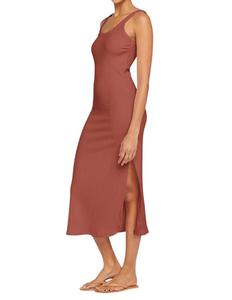 Платье в стиле «вест» цвета меди Vitamin A, цвет copper