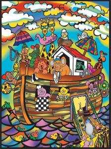 Бархатная раскраска, Ноев ковчег Painting Velvet