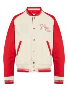 Вышитая куртка-бомбер Golden Goose, белый