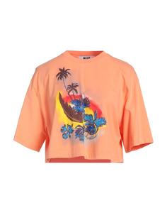 Кроп-топ Msgm, абрикосовый