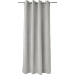 АПЭЛТ Гардина «TASSILO», (1 шт.), ВxШ: 245x135, Tassilo, штора на люверсах с металлическими люверсами Apelt, серый