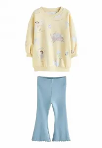 Толстовка прямого кроя с расклешенной юбкой Next, Yellow Blue Fairy