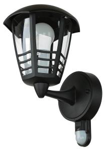 Настенный светильник Licht-Erlebnisse MESSIENA, черный - металл - текстиль - 17 x 29 x 20 см