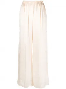 Атласные брюки палаццо в клетку Forte Forte, нейтральный