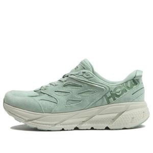 Кроссовки clifton l suede 'smoke green' Hoka One One, зеленый
