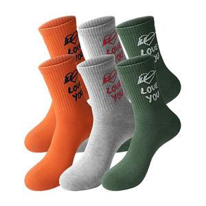 Низкие носки унисекс 6 пар WARRIOR, оранжевый/зеленый/серый