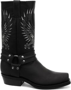 Мужские ковбойские сапоги Grinders Bald Eagle Black