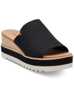 Женские босоножки на танкетке Diana Mule на плоской подошве TOMS, черный