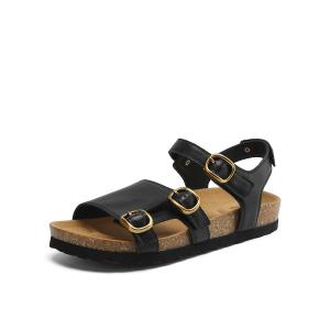Женские сандалии на одной застежке BOERDIQI, черный