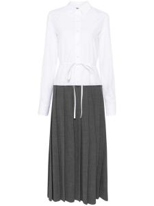 Fabiana Filippi платье-рубашка длины миди, серый