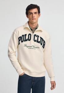 Толстовка Polo Club Sweatshirt, Ecru/Off-White