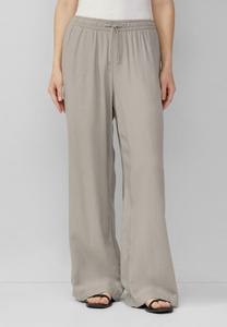 Брюки MIT GUMMIZUG UND WEITEM BEIN QS, светло-серый