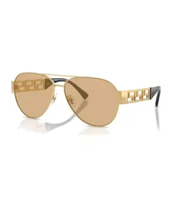 Солнцезащитные очки пилота Greca Versace, желтый