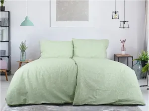 Постельное белье из хлопка перкаль GREEN FLOWERS зеленое Размеры постельного белья: 70 x 90 см | 140 x 200 см TEXTILOMANIE