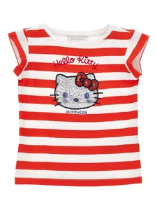 Футболка в полоску Monnalisa, белый