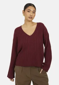 Джемпер с v-образным вырезом Brave Soul, Dark Red