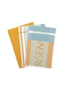 2 кухонных полотенца, 1 кухонное полотенце в наборе из 3 штук. Доброе утро Ross, зеленый